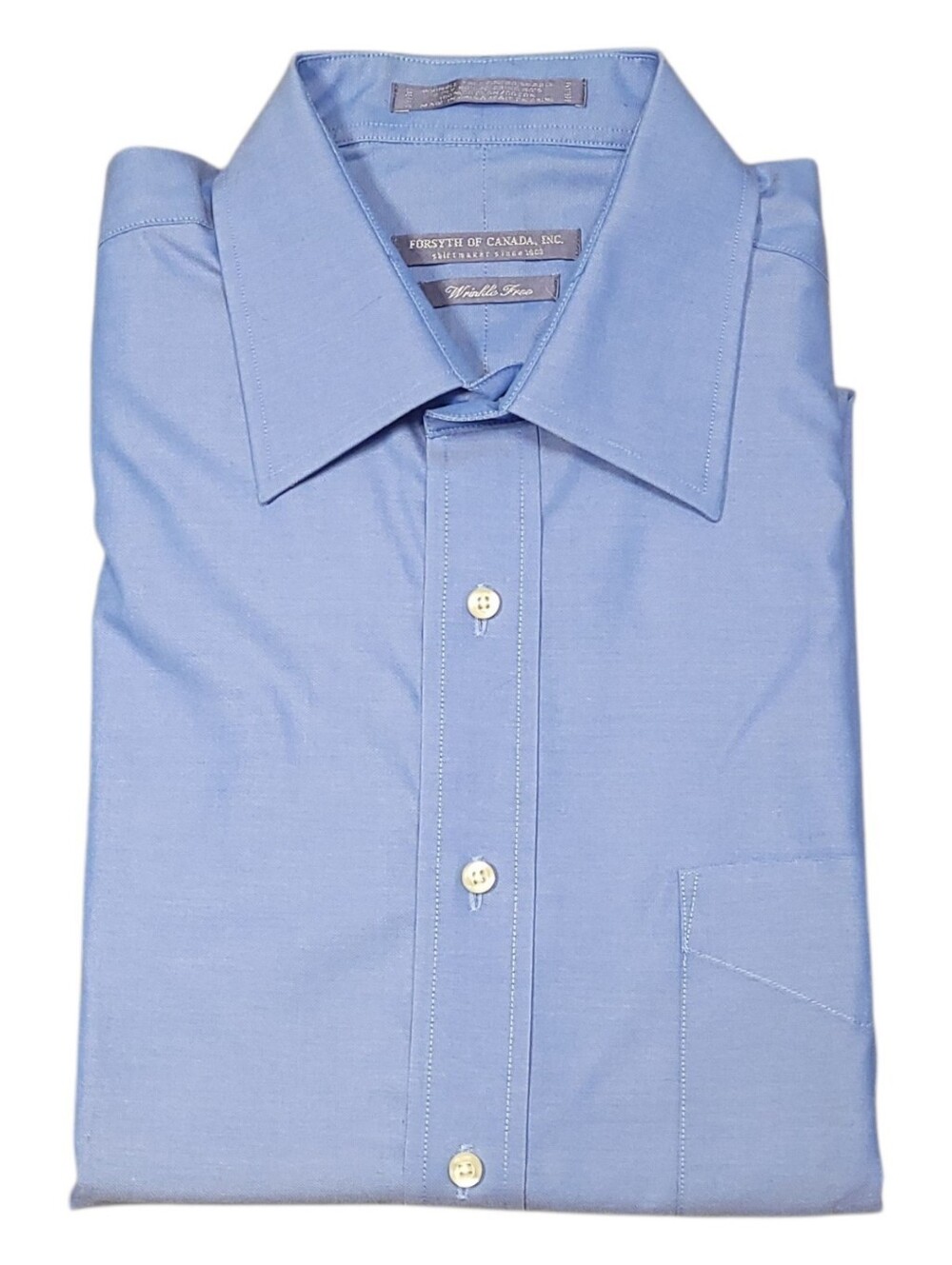 NWOT Forsyth Of Canada Wrinkle Free Dress Shirt, Size 16.5, 32/33